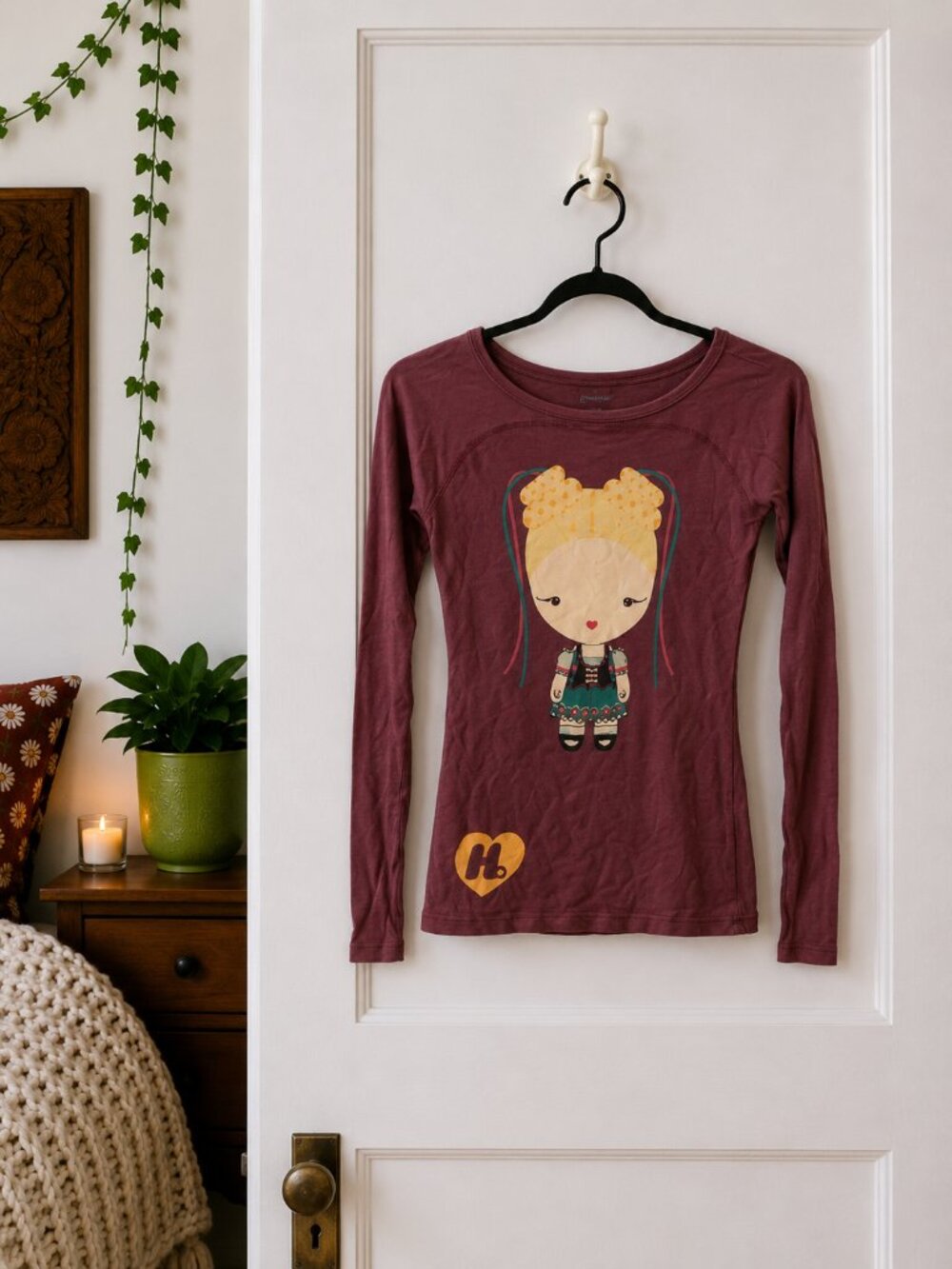 Vintage Y2K Harajuku Lovers Gwen Stefani Front & Back Hit Long Sleeve Tee S